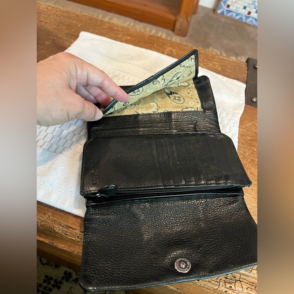 Brighton, pebble, black, leather, large wallet. - Picture 7 of 10